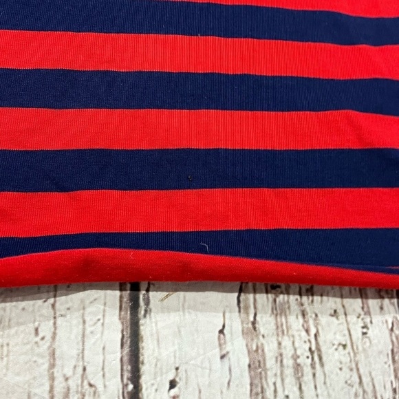 Vinage Polo Rugby Style Red and Blue Long Sleeve Casual Shirt - Picture 6 of 7